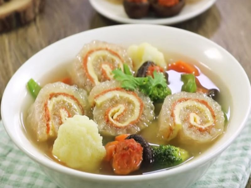 Canh bóng bì lợn