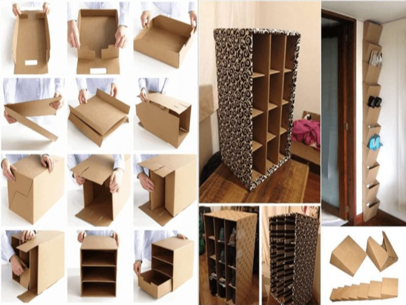 Lợi ích khi làm kệ giày bằng thùng carton