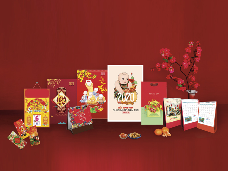 Thiết kế lịch Tết chuyên nghiệp, ấn tượng chuẩn thương hiệu 9 Các loại lịch Tết phổ biến tại Xopnobochang