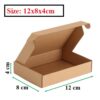 Hộp carton 12x8x4cm nắp gài 3 lớp