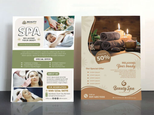 Tờ rơi spa thiết kế đẹp