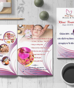 Tờ rơi spa thiết kế đẹp