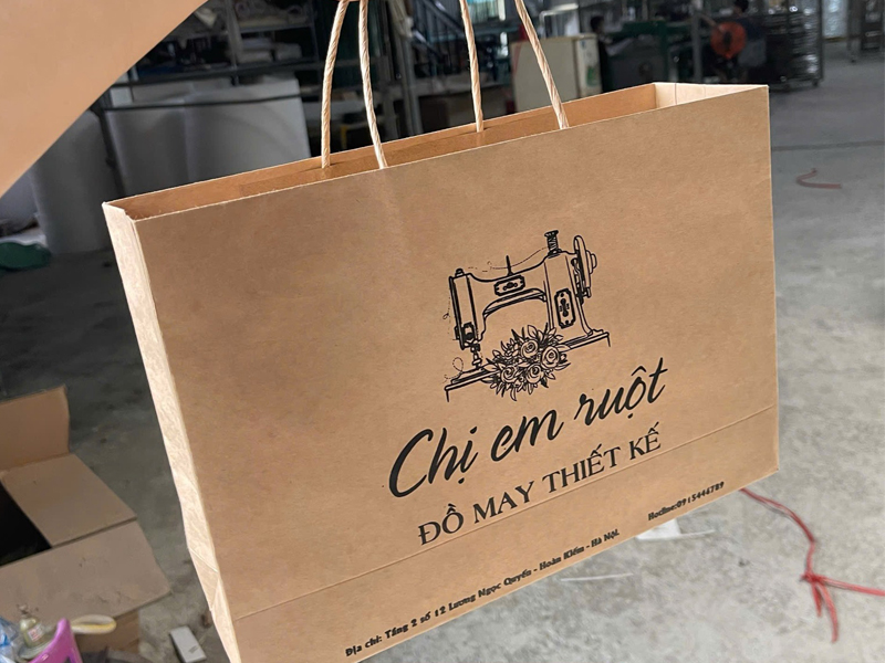 Tổng hợp địa chỉ cung cấp túi giấy Kraft có quai Hà Nội uy tín 9 Túi giấy Kraft có quai Hà Nội đảm bảo tính thẩm mỹ