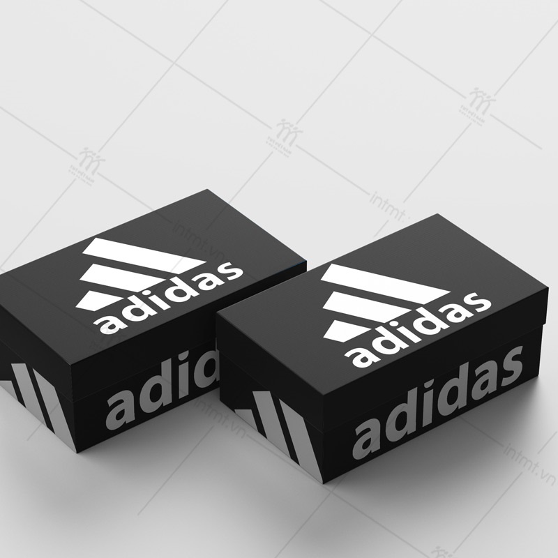 hộp giày adidas, kích cỡ hộp giày adidas, hộp carton đựng giày adidas