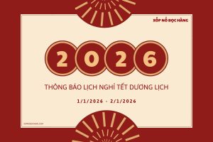 Lịch Nghỉ Tết Dương Lịch 2026