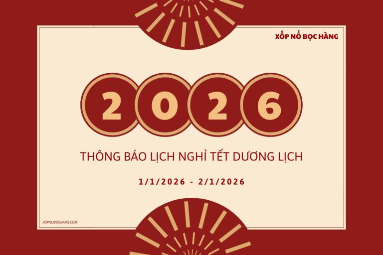 Lịch Nghỉ Tết Dương Lịch 2026