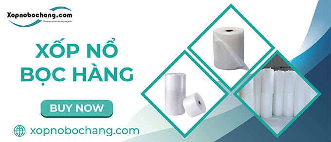 Xốp nổ bốc hàng banner